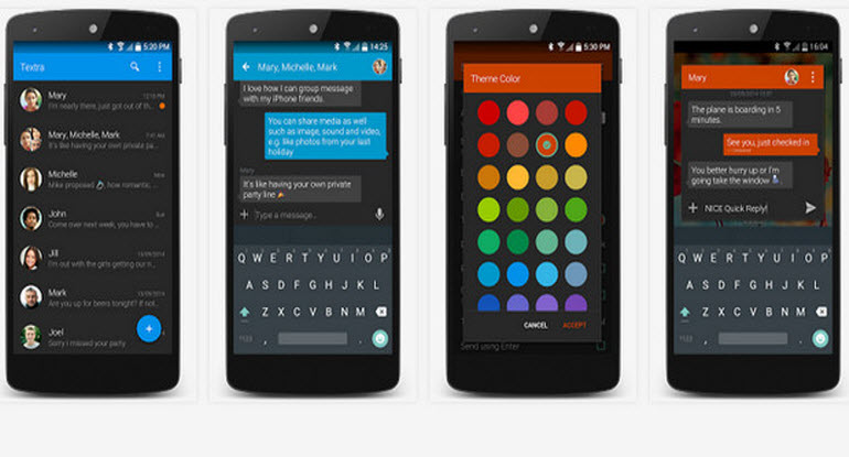 textra app for android
